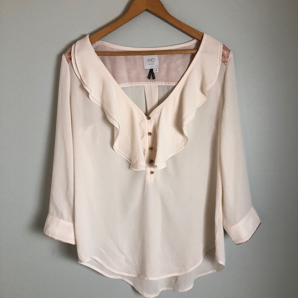 Anthropologie HD In Paris Blouse Size 8